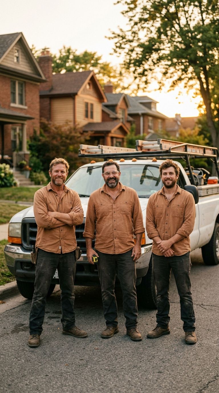 Tract Home Contractor crew on a residential job site